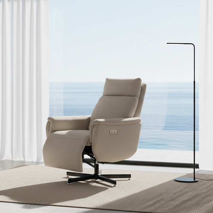 Cadeirão relax AXIS elétrico e rotativo