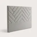 Cabeceira estofada ÁSIA 160 × 120 cm com padrão em espinha