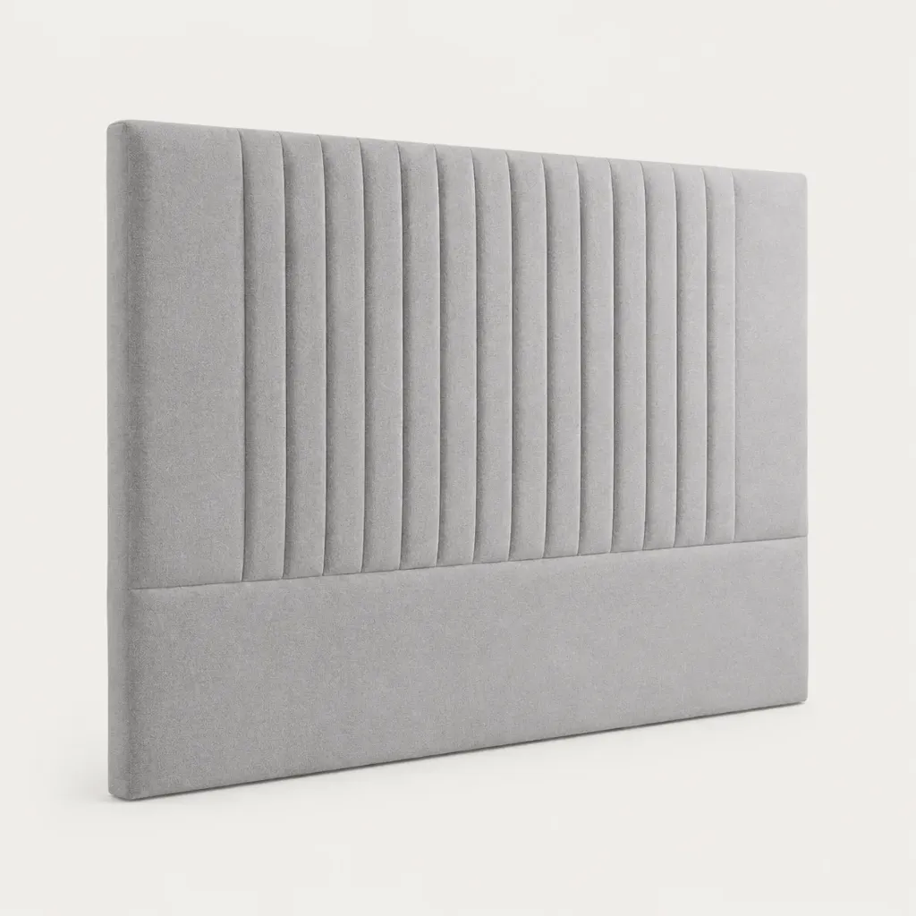 Cabeceira estofada ATLÂNTICO 160 × 120 cm com linhas verticais