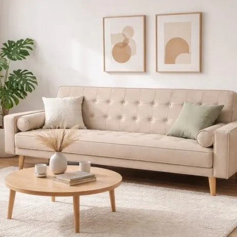 Sofá-cama PINK com abertura clic-clac