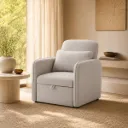 Poltrona-cama ARLO com extensão frontal e almofada de apoio