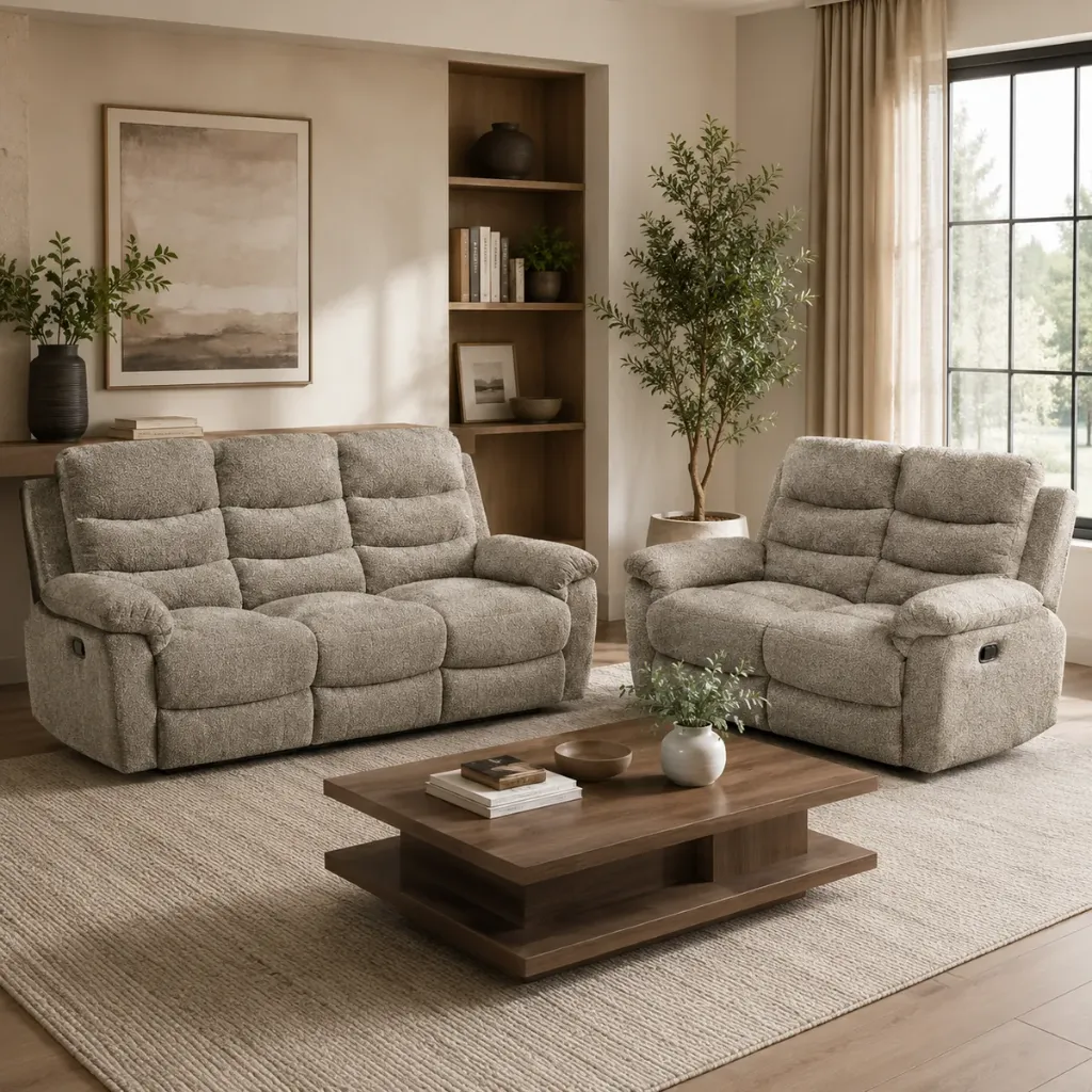 Conjunto de sofás relax manual BOSTON 3+2 lugares