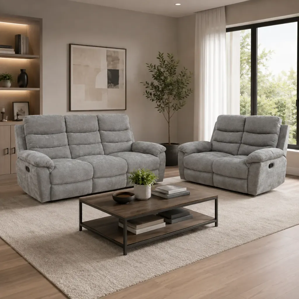 Conjunto de sofás relax manual BOSTON 3+2 lugares