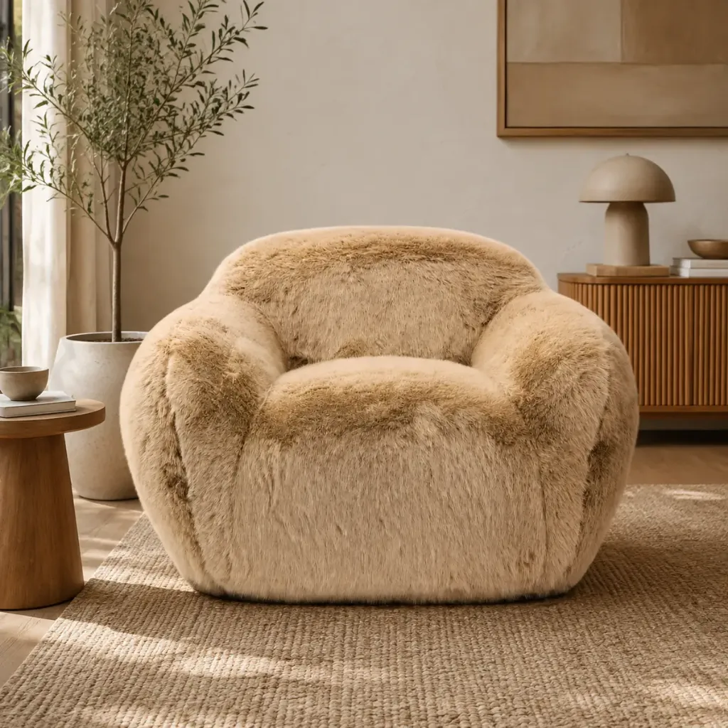 Snug Chair — Cadeirão em Pelo Sintético