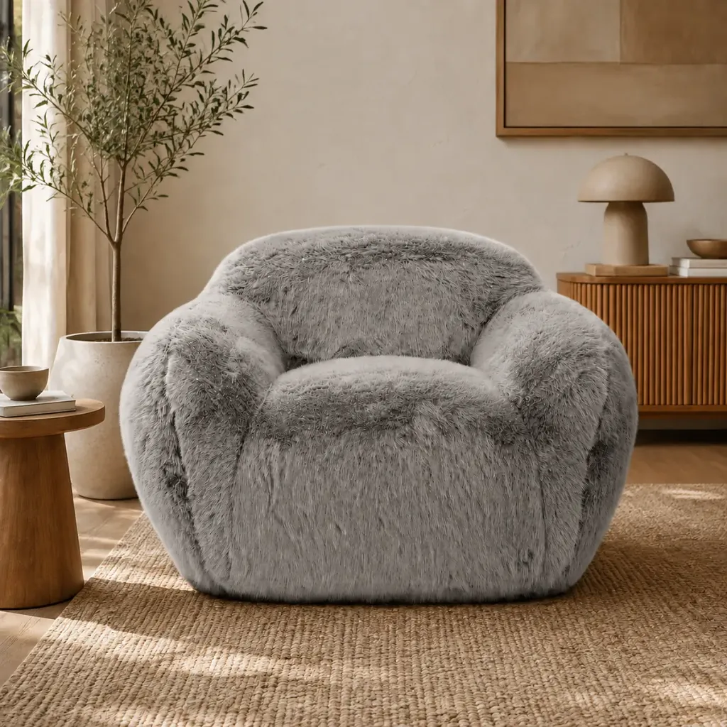 Snug Chair — Cadeirão em Pelo Sintético