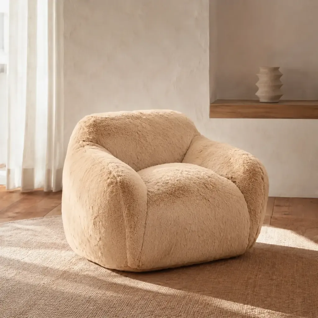 Poltrona Snuggy — Cadeirão em Pelo Sintético