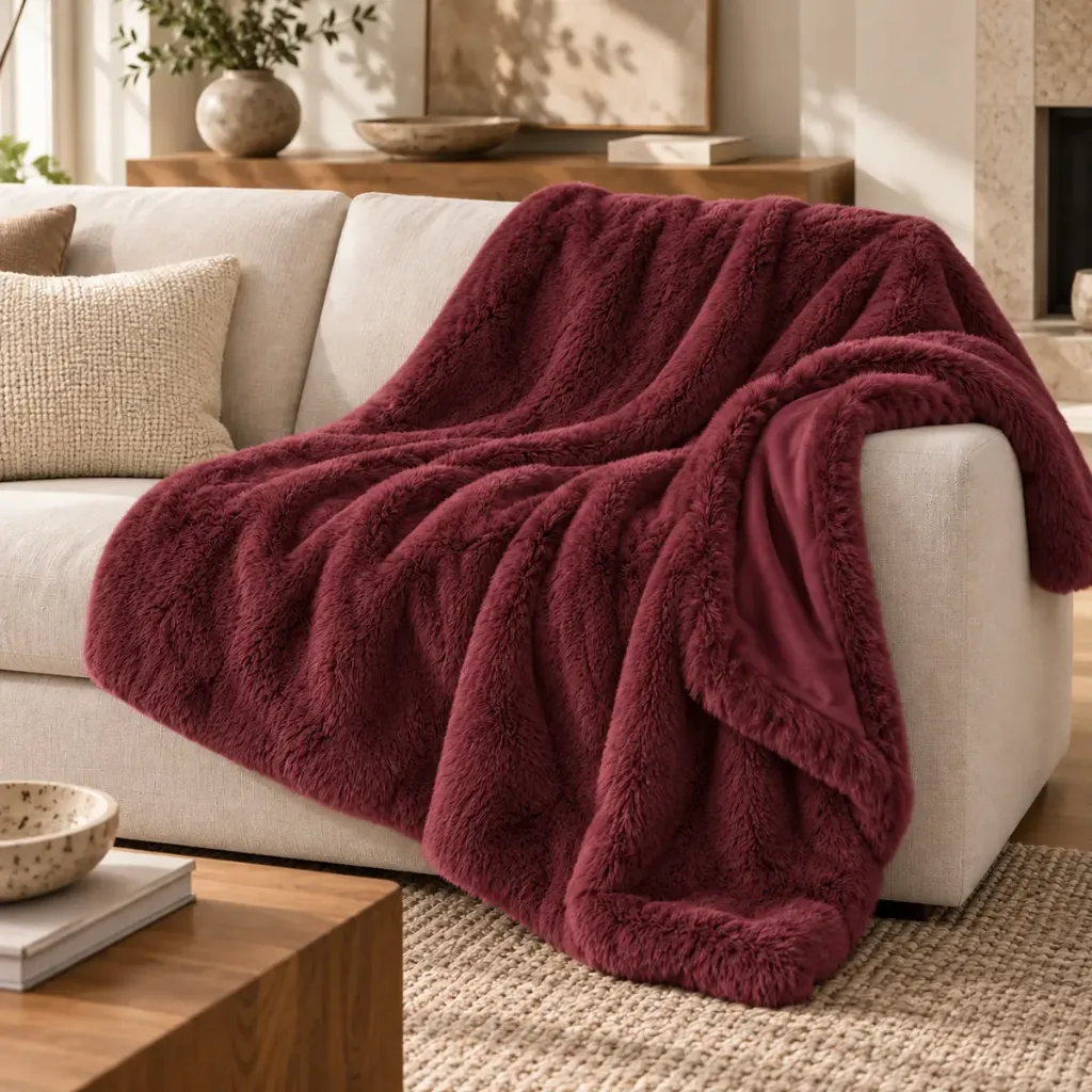 Alaska Throw L — Manta em Pelo Sintético