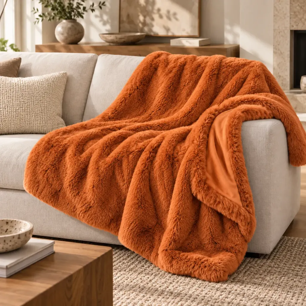 Alaska Throw L — Manta em Pelo Sintético