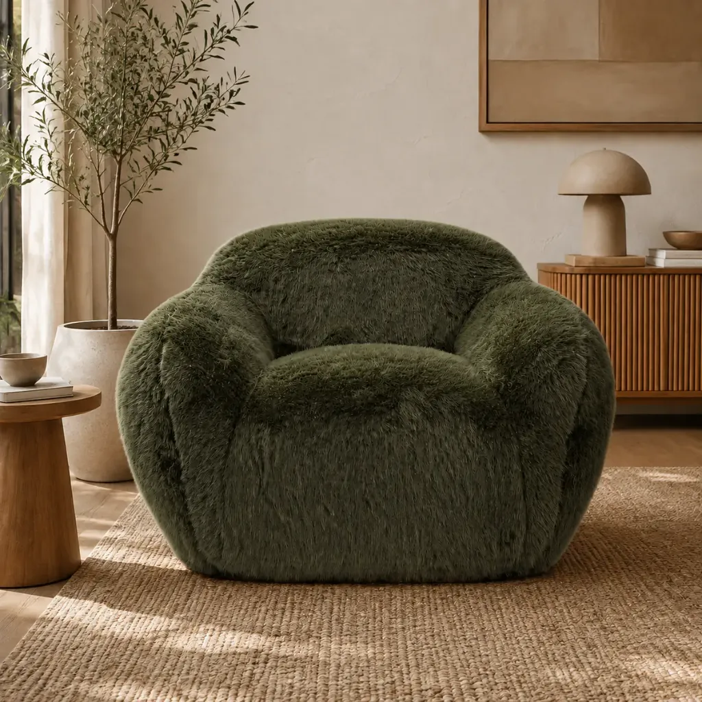 Snug Chair — Cadeirão em Pelo Sintético