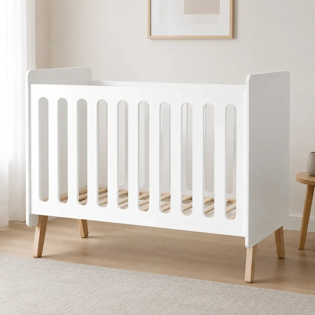 [10092.WHT.WHT.NPBV] Berço NUVEM 120 × 60 cm